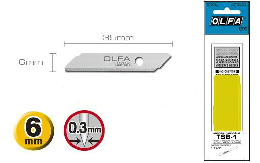 <p>5 rezervnih nožića posebno dizajniranih za OLFA top sheet skalpel TS-1.</p>
